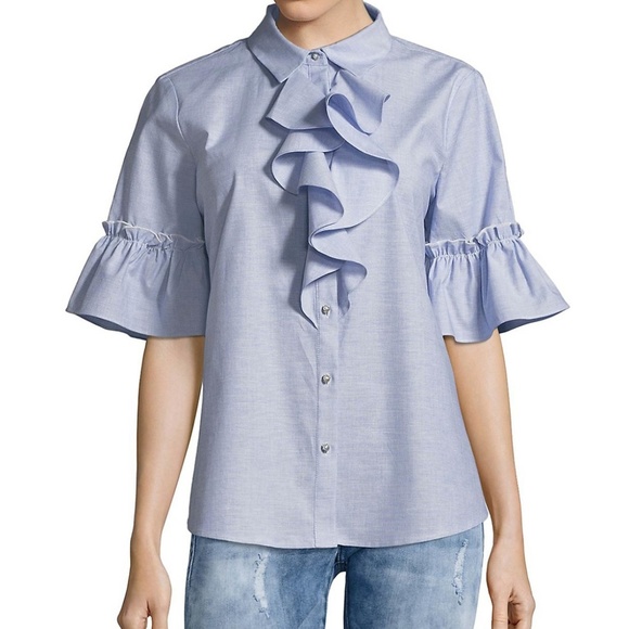 karl lagerfeld ruffle blouse